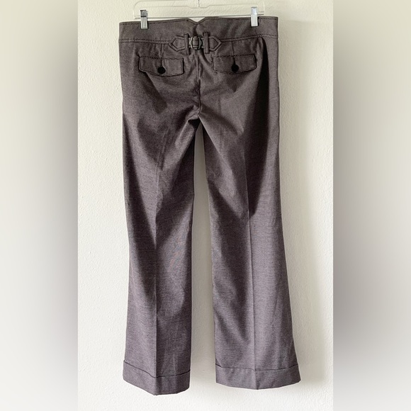 NWT EDC by Esprit Y2K Women's Gray Houndstooth Cuffed Wide Leg Trousers Pants 10 - Picture 5 of 15
